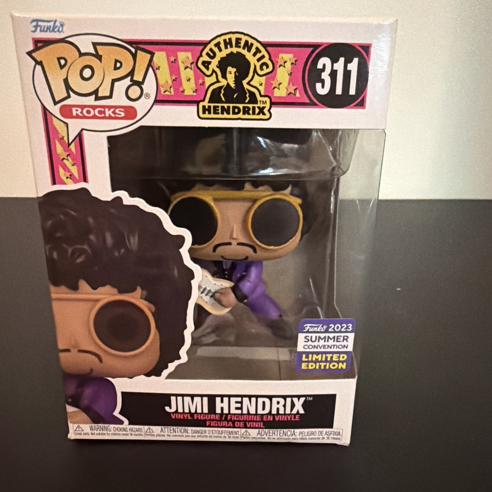 Funko Pop! Vinyl Jimi Hendrix 311 San Diego Comic Con 2023 Exclusive